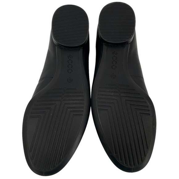 Ecco Annie Ballet Flats Womens 6 Black Leather Quiet Luxury Capsule Wardrobe - Picture 7 of 9